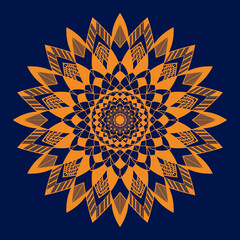 golden luxury background mandala Design vector