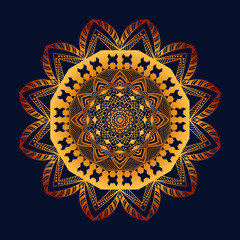 golden luxury background mandala Design vector