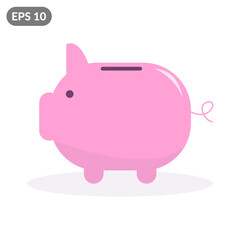 Piggy bank classic symbol