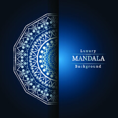 ramadan golden luxury background mandala Design vector