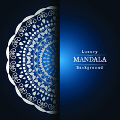 ramadan golden luxury background mandala Design vector