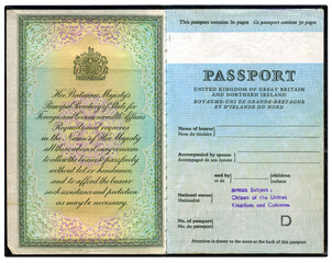 Old British Passport