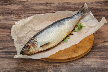 Salted Herring fish with pepper