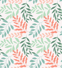 Cute vector floral seamless pattern. Colorful flowers background. Trendy repeat texture for fashion print, wallpaper or fabric. © daniela