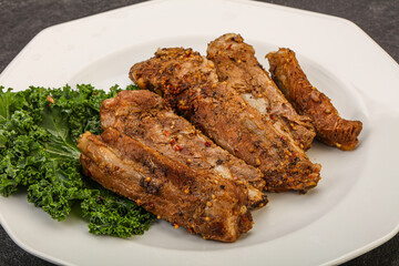 Stewed pork ribs with spices