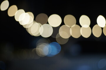 Crispy bokeh lamp background
