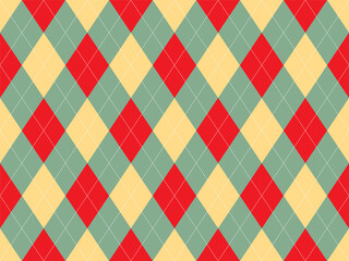 Argyle pattern seamless. Fabric texture background. Classic argill vector ornament