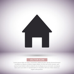 House vector icon , lorem ipsum Flat design