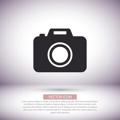 Camera  vector icon , lorem ipsum Flat design