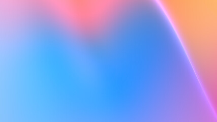 Abstract digital background with smooth blue and orange gradients