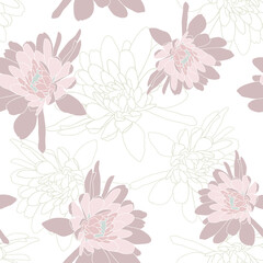 Floral seamless pattern. Vector design for paper, cover, fabric, interior decor and other users