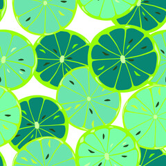 Seamless pattern wiht abstract citrus.