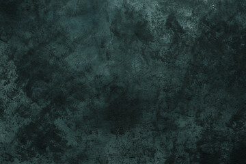 Fototapeta na wymiar stucco texture, dark blue-green background, banner