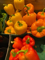 Fresh organic mixed peppers 