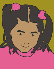 Mädchen, Illustration