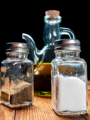 Oilcan with olive oil