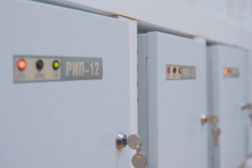 Wardrobes remote control equipment. Closed dashboards