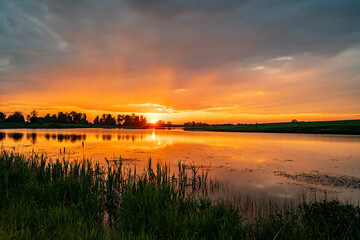 Morning awakening of the sun