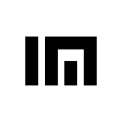 IM letter logo design vector - obrazy, fototapety, plakaty