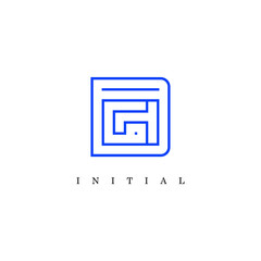 BGH logo vector, initial design in geometric style.