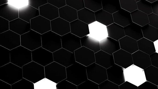 Loopable Honeycomb hexagon shape animated pattern