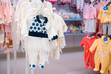 set of clothes for babies. clothing store for babies