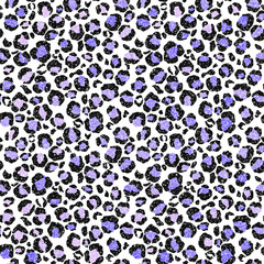 Glitter Leopard Design - Colorful glitter leopard spots seamless pattern