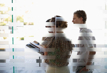 Business people talking in office