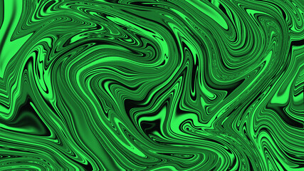 Liquid marble green and black seamless pattern
