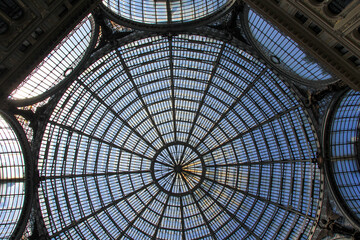 view of the glass dome from the bottom