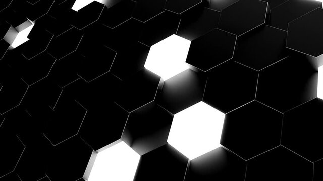 Loopable Honeycomb hexagon shape animated pattern