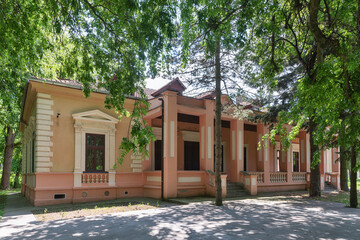 Stari Lec, Serbia - June 04, 2020: Jagodic Castle in Stari Lec. It was erected in 1835 and is a...