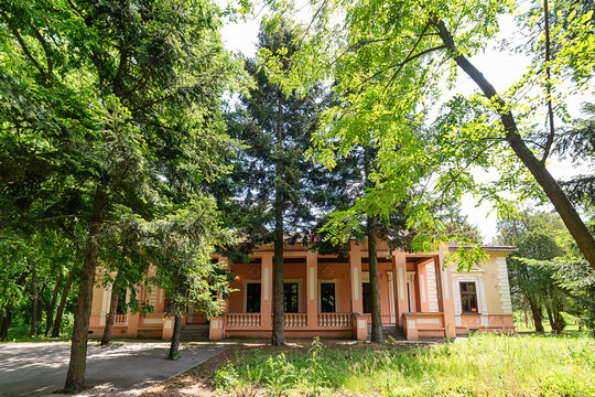 Stari Lec, Serbia - June 04, 2020: Jagodic Castle in Stari Lec. It was erected in 1835 and is a cultural monument of great importance.