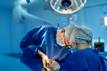 Doctor performs minimally-invasive surgeon using a robotic device. Minimal invasive surgical...