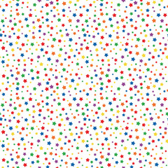 Rainbow Confetti Seamless Pattern - Colorful confetti repeating pattern design