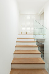 Fototapeta na wymiar Stairs in modern house
