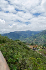 beautiful landscape on the roads of peru
