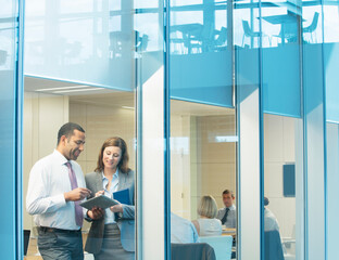 Business people talking in conference room