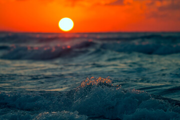 Atardecer en la costa de Varadero, Cuba. 