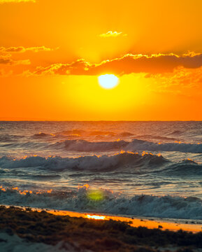 Atardecer en la costa de Varadero, Cuba. 