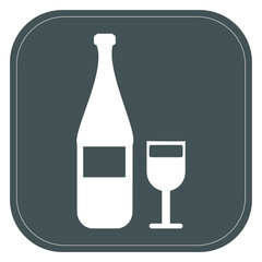 Drink sign, symbol, gray, Vector