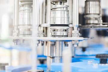 Close up of machinery in factory