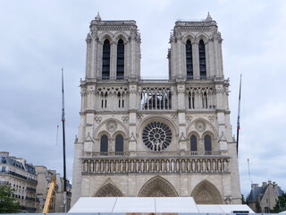 Dismantling the scaffolding of Notre Dame de Paris the 6 th june 2020.