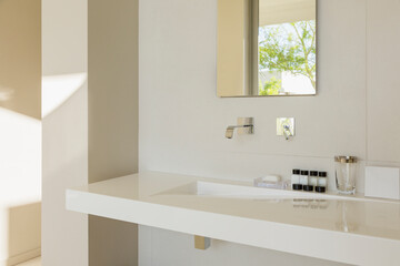 Sink in modern bathroom