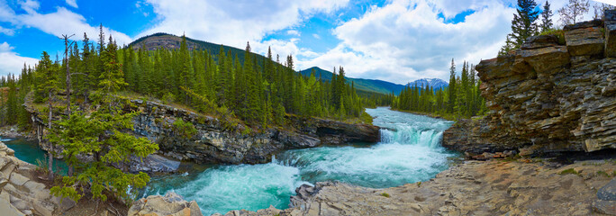 Falls rushing through rocky landscape © Ron Bambridge/KOTO