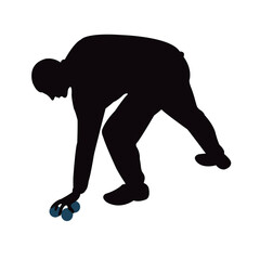 a man body silhouette vector