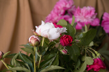 bouquet of pink roses
