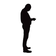 a man body silhouette vector