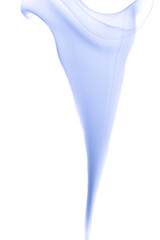 Kolorowy dym z kadzidła na białym tle.