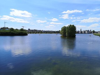 view of the river in the city